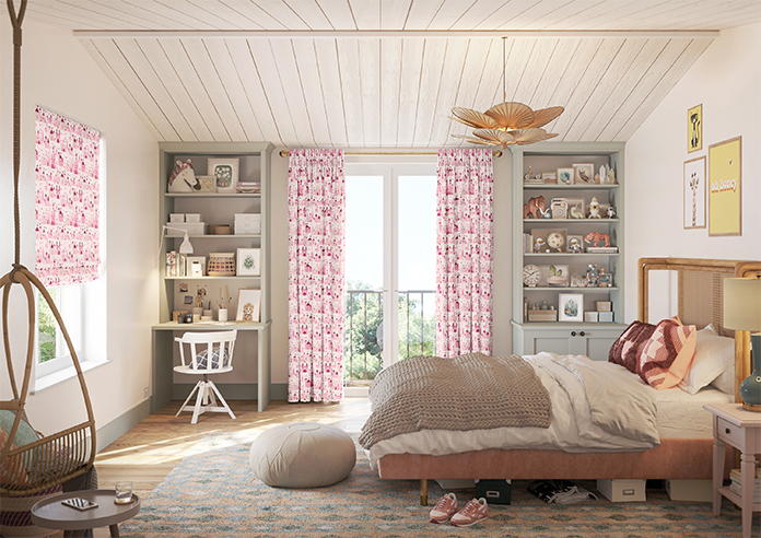 Magic Castle, Princess Pink - Made to Measure Curtains - Image 14